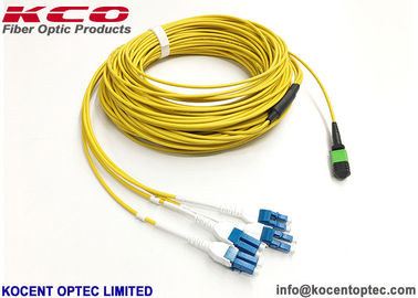 LC Super Boot MTP MPO Optical Patch Cord 8fo 12fo 24fo Fanout 3.0mm OS1 OS2 LSZH