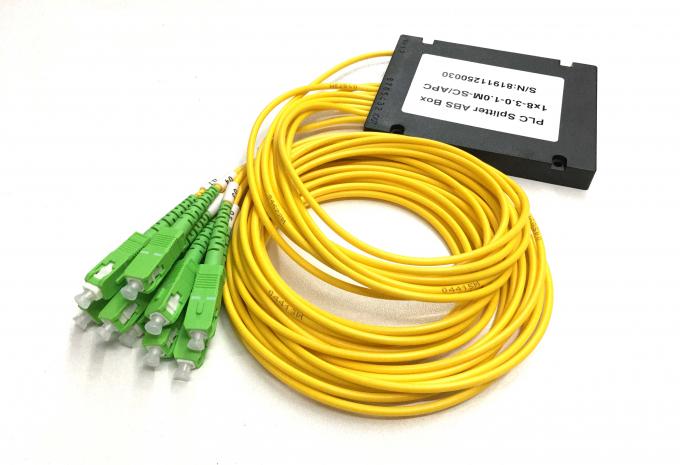 1×8 Fiber Optic PLC Splitter in ABS Box Module