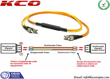 Mode conditioning ST to FC Duplex Fiber Optic Patch Cord MM Transform into SM Patch Cable