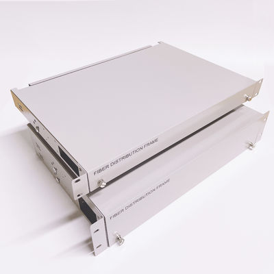 19inch 2U 48 Ports SC Simplex LC Duplex Fiber Optic Patch Panel Box with Cold Rolled Steel Construction
