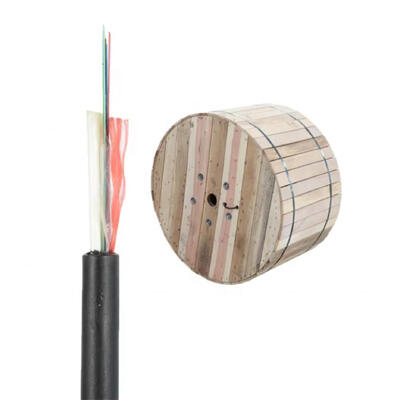 Aerial 6fo 12fo 24fo ASU fiber optic cable / Mini ADSS Outdoor Fiber Optic Cable 100M 200M Span