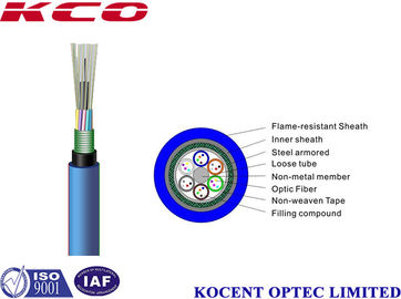 MGTSV Mining Optical Fiber Cable 2-144 Fibers Flame-retardant 2km to 3km Each Roll for Mine Communication