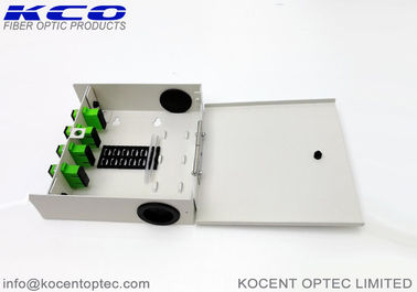 8 Core Fiber Optic Terminal Box FTB with SC/APC Duplex Adapter for Wall Mount FTTH Applications
