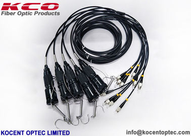  Tactical 6 Core Fiber Optic Patch Cord with Waterproof and Durable Army Field Connector for FTTA Applications