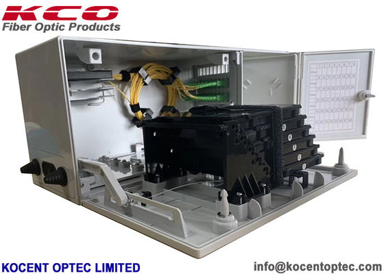 48 Port Wall Mount Fiber Termination Box Indoor IP55 Fiber Optic Distribution Box for FTTH Networks