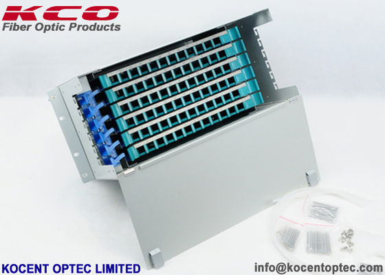 72 Core Rack Mount Fiber Optic Terminal Box with SC FC LC Connectors for 19' Distribution Frame