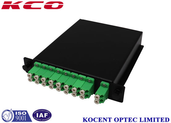 1U High Steel/Aluminum Alloy Fiber Optic PLC Splitter with 2*16 Split Way for FTTX/FTTH Applications