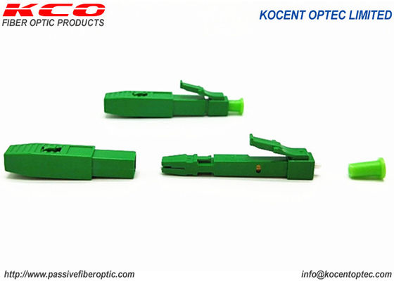 0.9mm OD LC/UPC Fiber Optic Fast Connector with Low Insertion Loss and Tensile Strength >50N for FTTH Applications