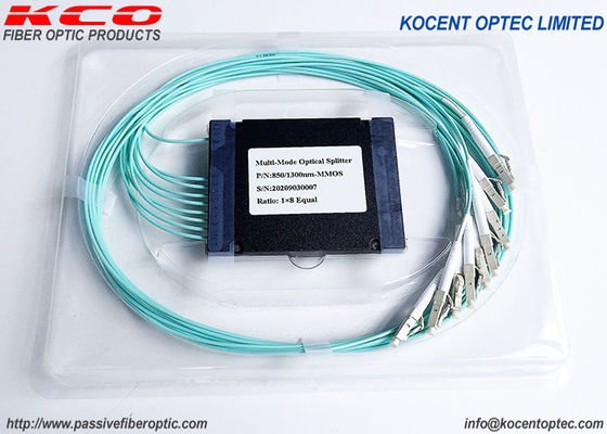 OM4 OM2 Fiber Optic Splitter ABS Box Type for FTTX Deployment with LC Connector