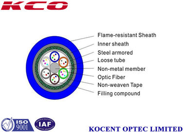 MGTSV Mining Optical Fiber Cable 2-144 Fibers Flame-retardant 2km to 3km Each Roll for Mine Communication