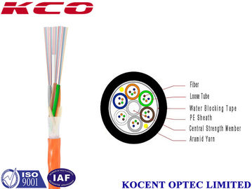 12-144 Cores Single Mode PE Material Air Blowing Optical Fiber Cable for Indoor Outdoor