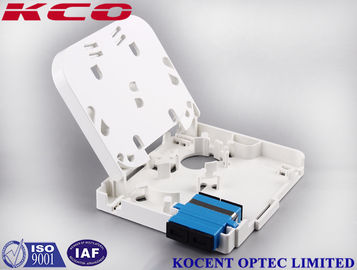 1 Port SC Duplex Fiber Optic Termination Box with Wallmount Socket for 2 Cores FTTH FTTB Applications