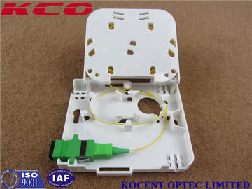 Indoor Wall Mount Fiber Termination Box with 1 Port SC Simplex and LC Duplex for FTTH Solutions