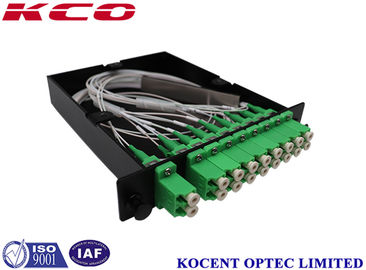 2 Way Input 16 Way Output Fiber Optic Splitter with 1U High Design and 0.9mm Cable for Efficient Signal Distribution