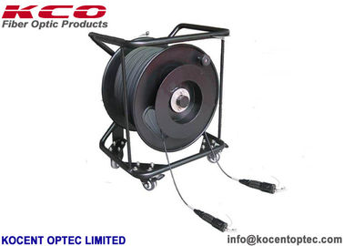 4コア 6コア LSZH TPU YZC タクティカル光ファイバーパッチケーブル シングルモード 1000m 4.8mm 7.0mm