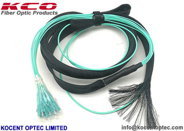 MTP 光ファイバー トラックケーブル MPO 12LC OM3 OM4 引ける眼保護チューブ