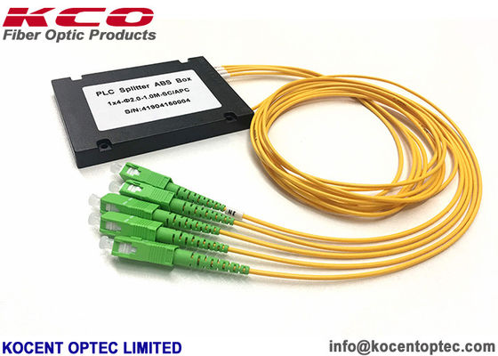 1x4 Fiber Optic Splitter with 2.0mm SC APC Connector and 1.0m Length for High Reliability
