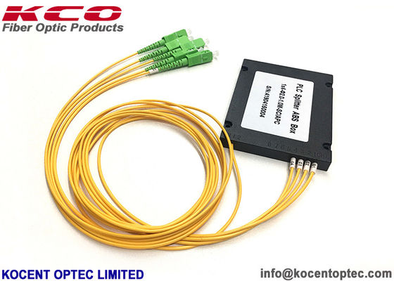 1x4 Fiber Optic Splitter with 2.0mm SC APC Connector and 1.0m Length for High Reliability