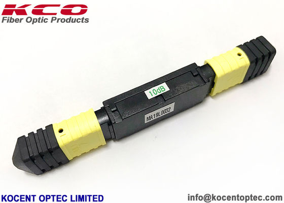 Single Mode Fiber Optic Attenuator MPO Attenuator 10dB 15dB APC Connector for Optical Fiber Communication