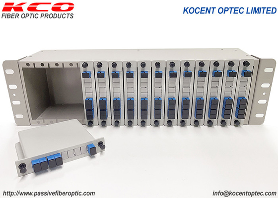 3U 19インチ ODF 光ファイバー 1x4 PLC ファイバー スプリッター チェシックラック マウント パッチ パネル 14 16 スロット