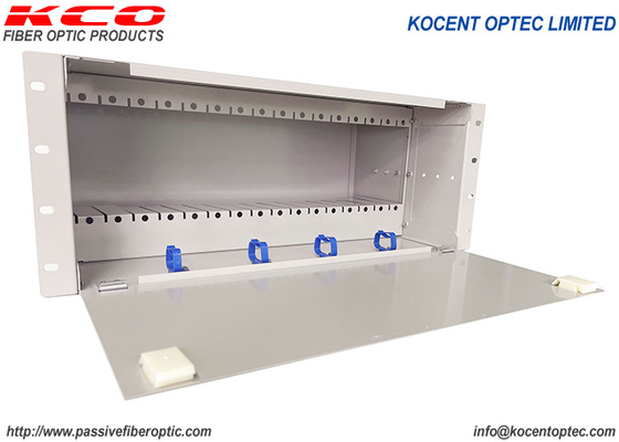 PON FTTH FTTX 19' 4U 光ファイバー PLC スプリッタ 14スロット 16スロット