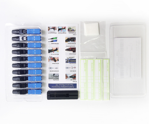Viettel FTTH SC UPCの光ファイバーの速いコネクターIL 0.3dBのパス3D繊維の張力4N